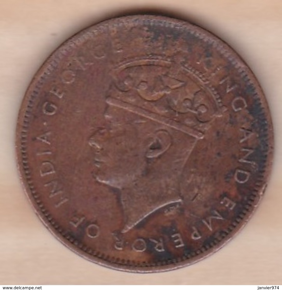 Ile Maurice , 5 Cents 1942 , George VI - Mauritius