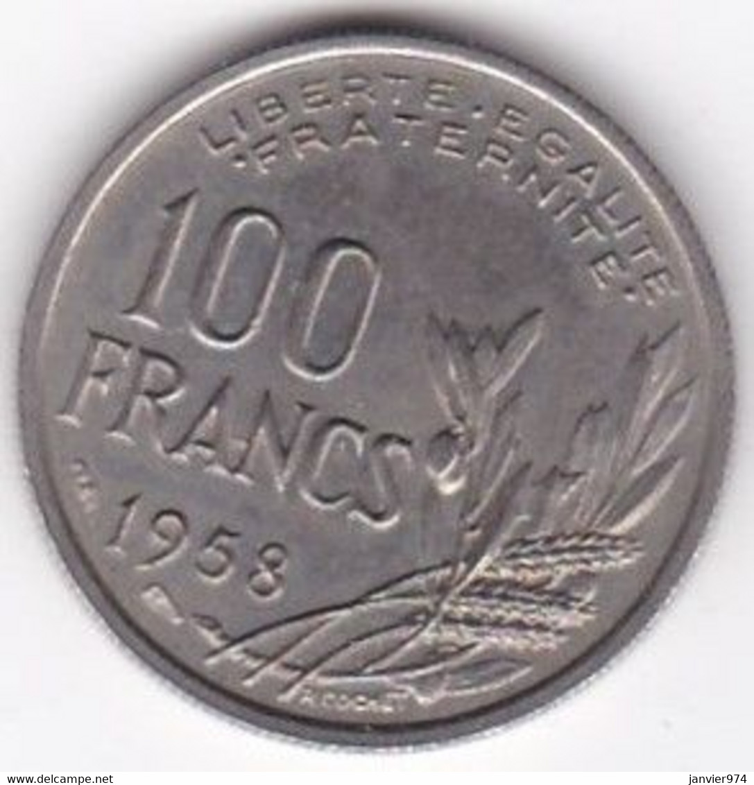 100 Francs Cochet 1958 - 100 Francs