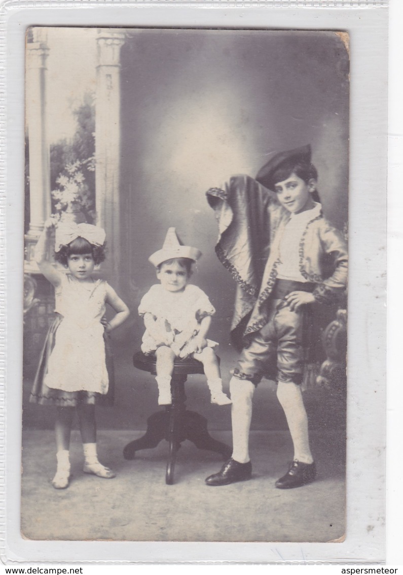 NIÑOS ENFANTS KIDS CRIANÇAS VESTIMENTAS LLAMATIVAS TRADICIONALES VINTAGE VOYAGEE 1912- BLEUP - Photographs