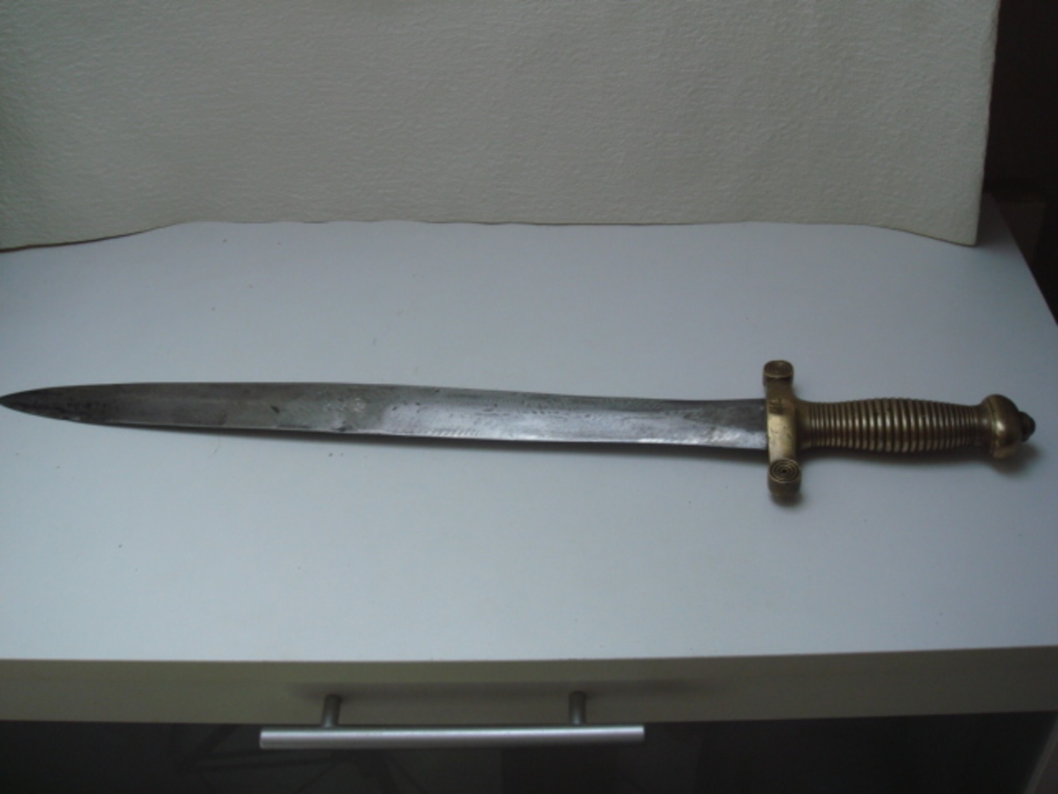 Glaive Infanterie Lame De 47,5 Cm Numéroté 571 - Armes Blanches