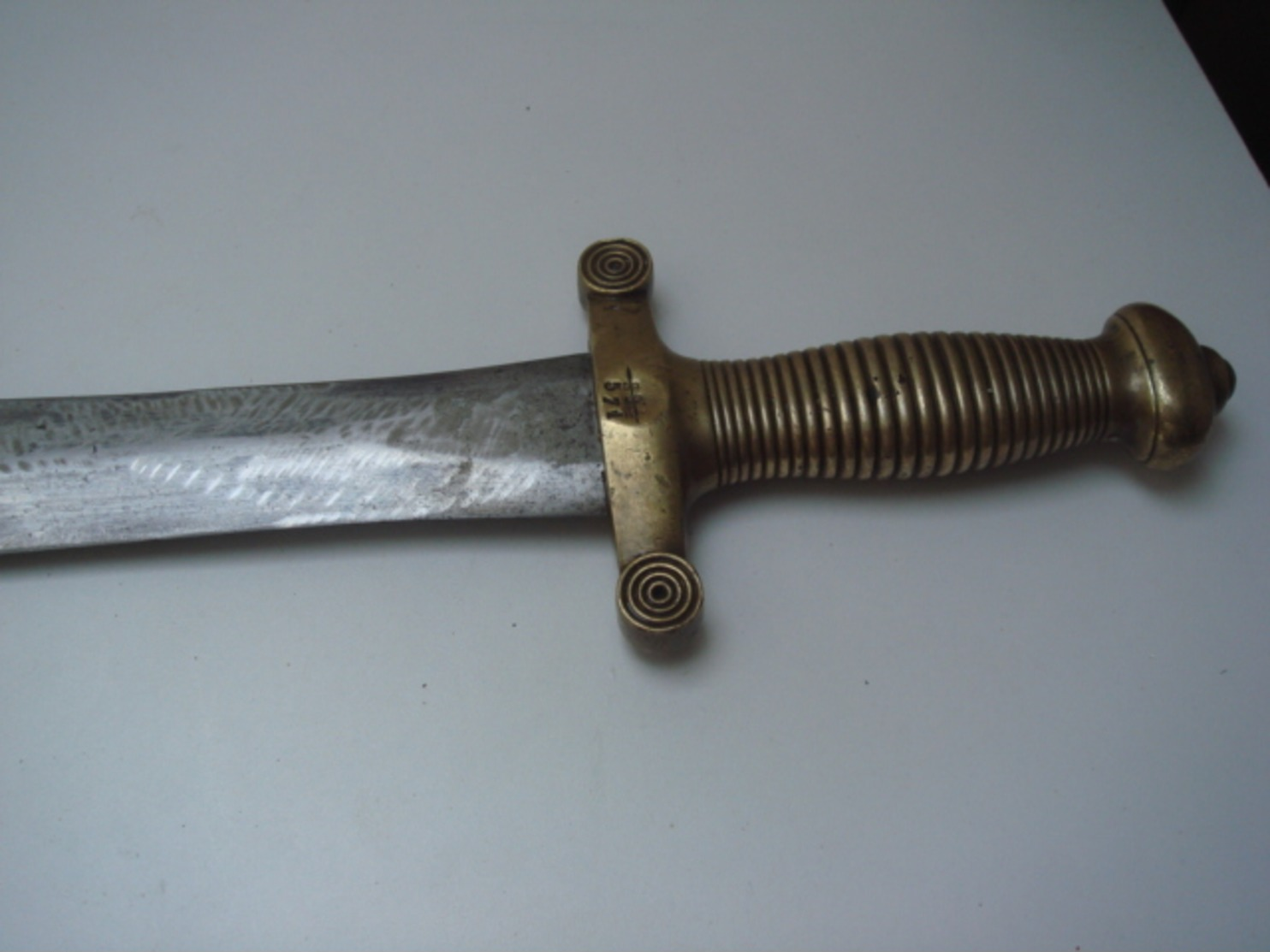 Glaive Infanterie Lame De 47,5 Cm Numéroté 571 - Knives/Swords