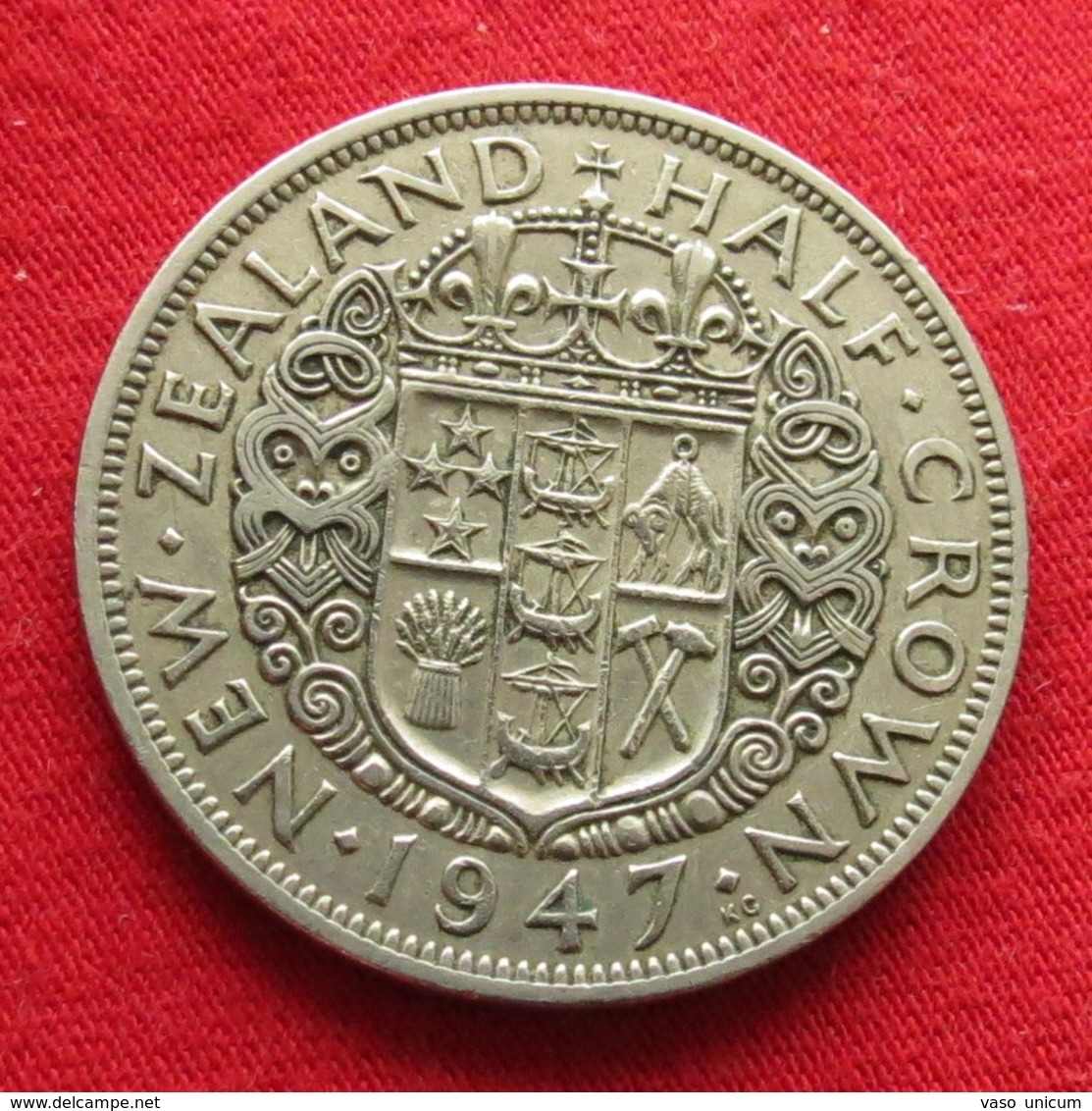 New Zealand 1/2 Half Crown 1947 Nova Zelandia Nuova Zelanda Nouvelle Zelande - New Zealand