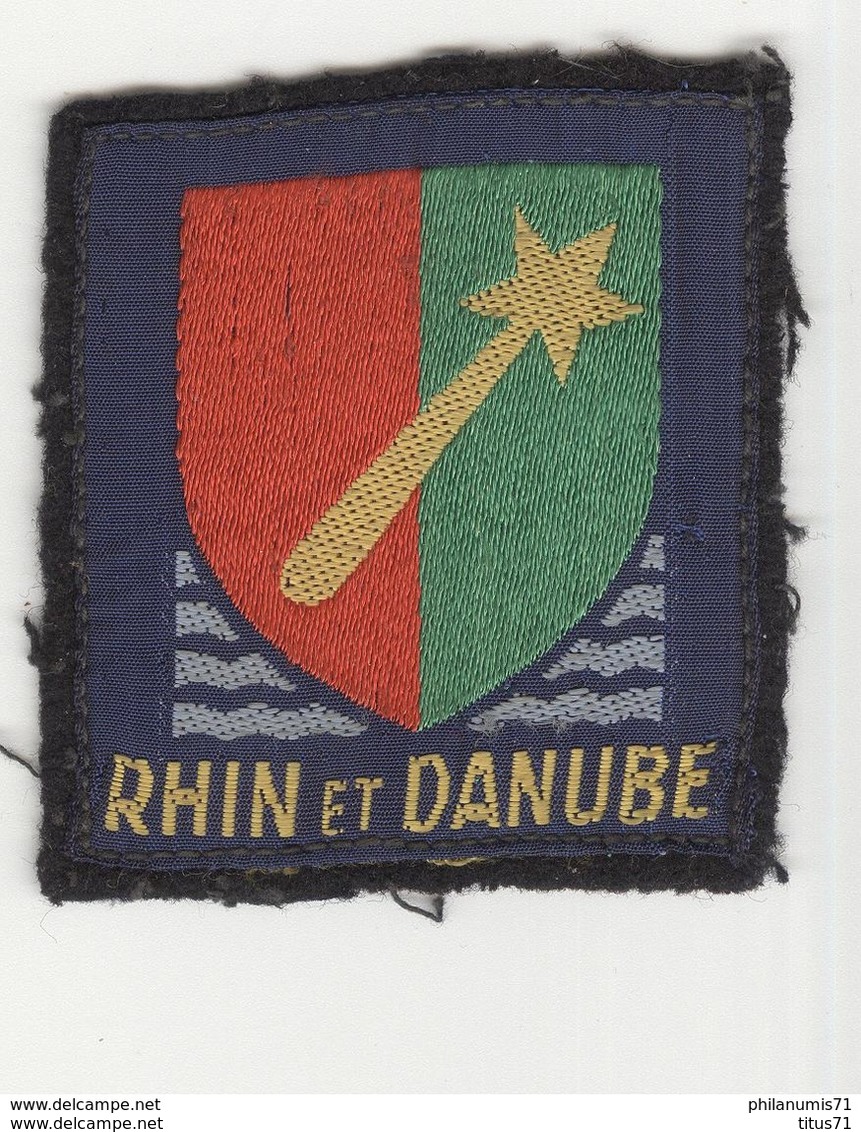 Insigne Tissu Rhin Et Danube - Ecussons Tissu