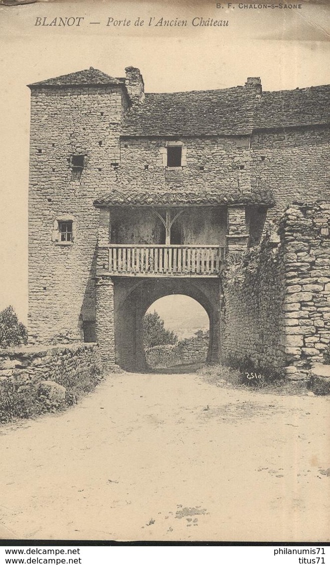 CPA  Blanot - Porte De L'Ancien Château - Non Circulée - Autres & Non Classés