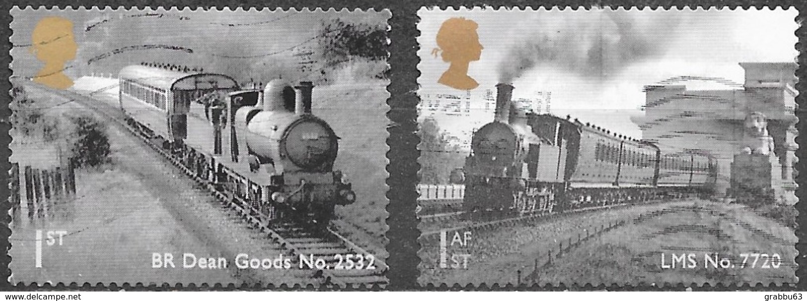 GB - Locomotives  - Adhésifs - Oblitérés - Lot 1109 - Oblitérés