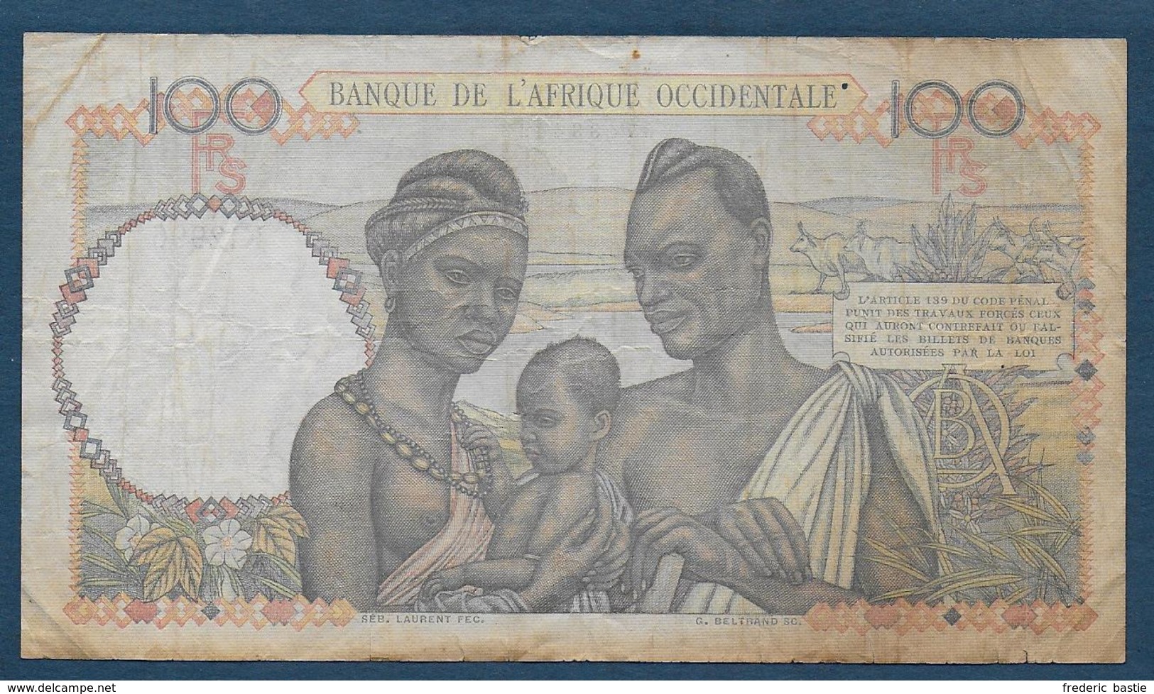 Banque Afrique Occidentale - BILLET De  100 F  Du  6 - 1 - 1948 - Autres - Afrique