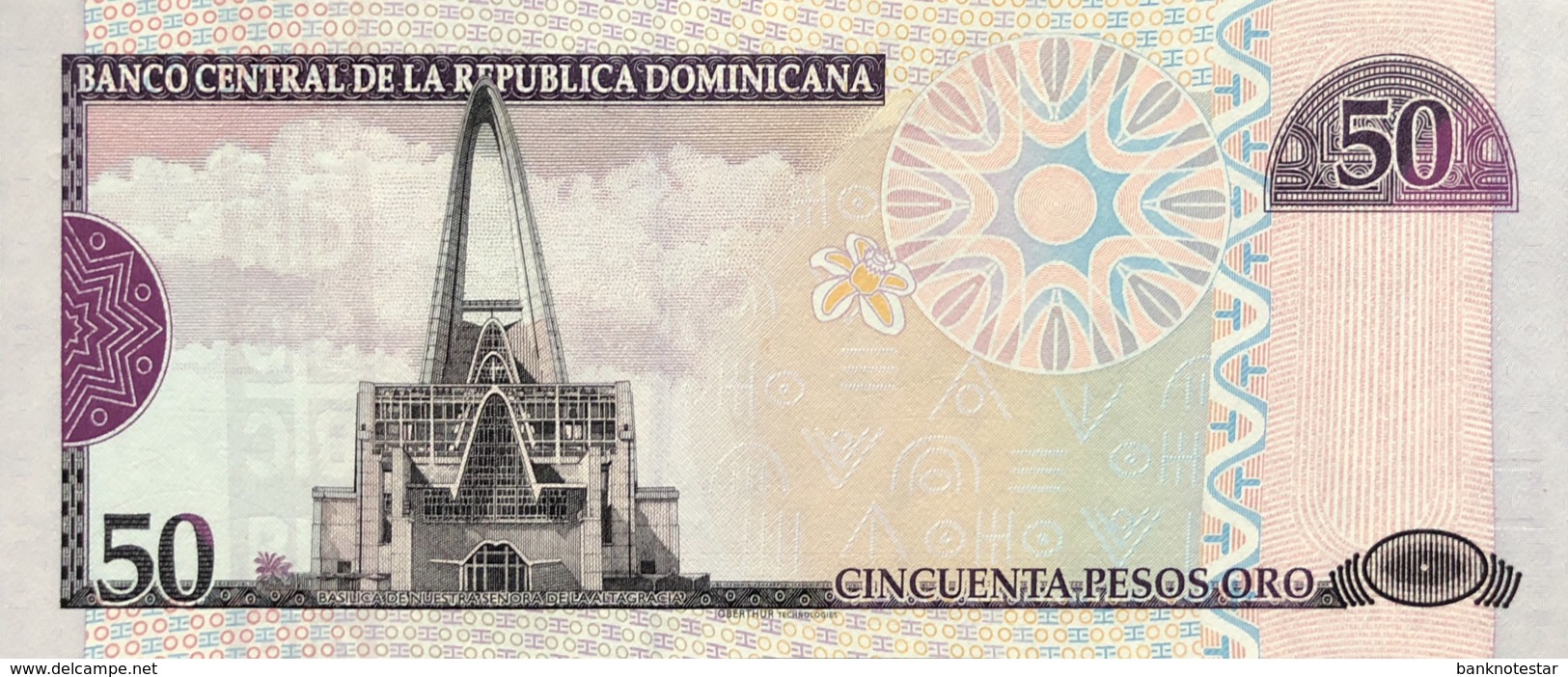 Dominican Republic 50 Pesos, P-176b/Not Listed (2008) - UNC - Printer: De La Rue - Dominicaine