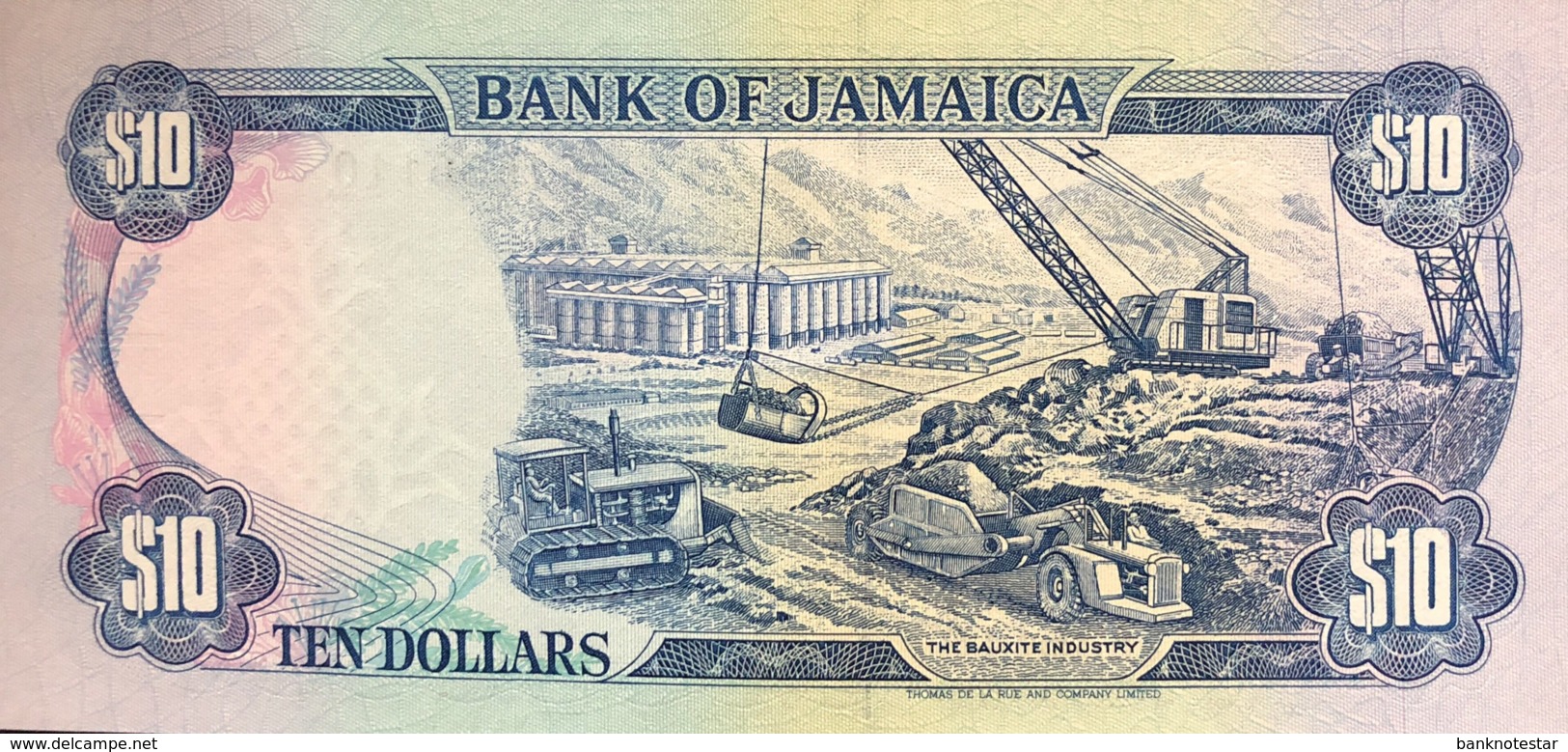 Jamaica 10 Dollars, P-71d (1.8.1992) - UNC - Jamaique