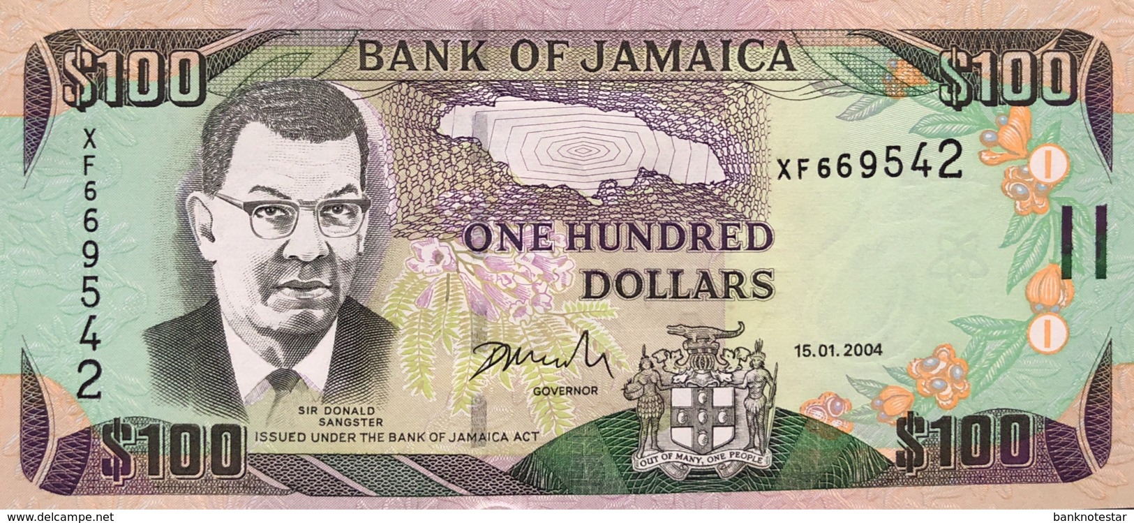 Jamaica 100 Dollars, P-80d (15.1.2004) - UNC - Jamaique