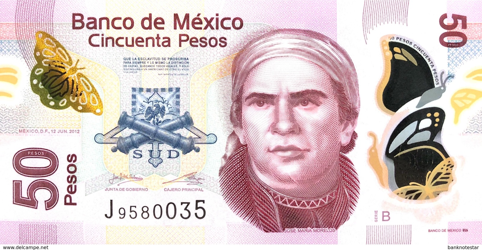 Mexico 50 Pesos, P-123A (12.6.2012) - UNC - Mexiko