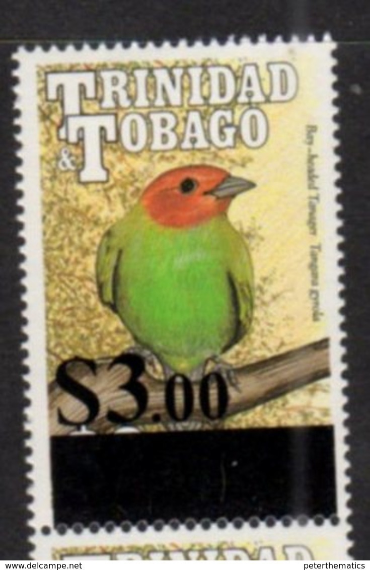 TRINIDAD AND TOBAGO, 2017, MNH, BIRDS,  OVERPRINT, 1v , SCARCE - Other & Unclassified