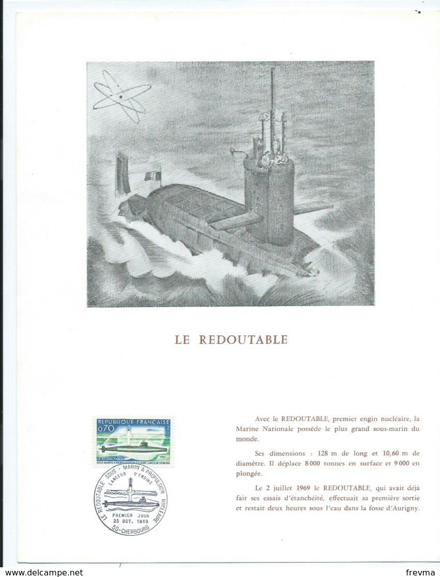 Feuillet Le Redoutable - Documents De La Poste