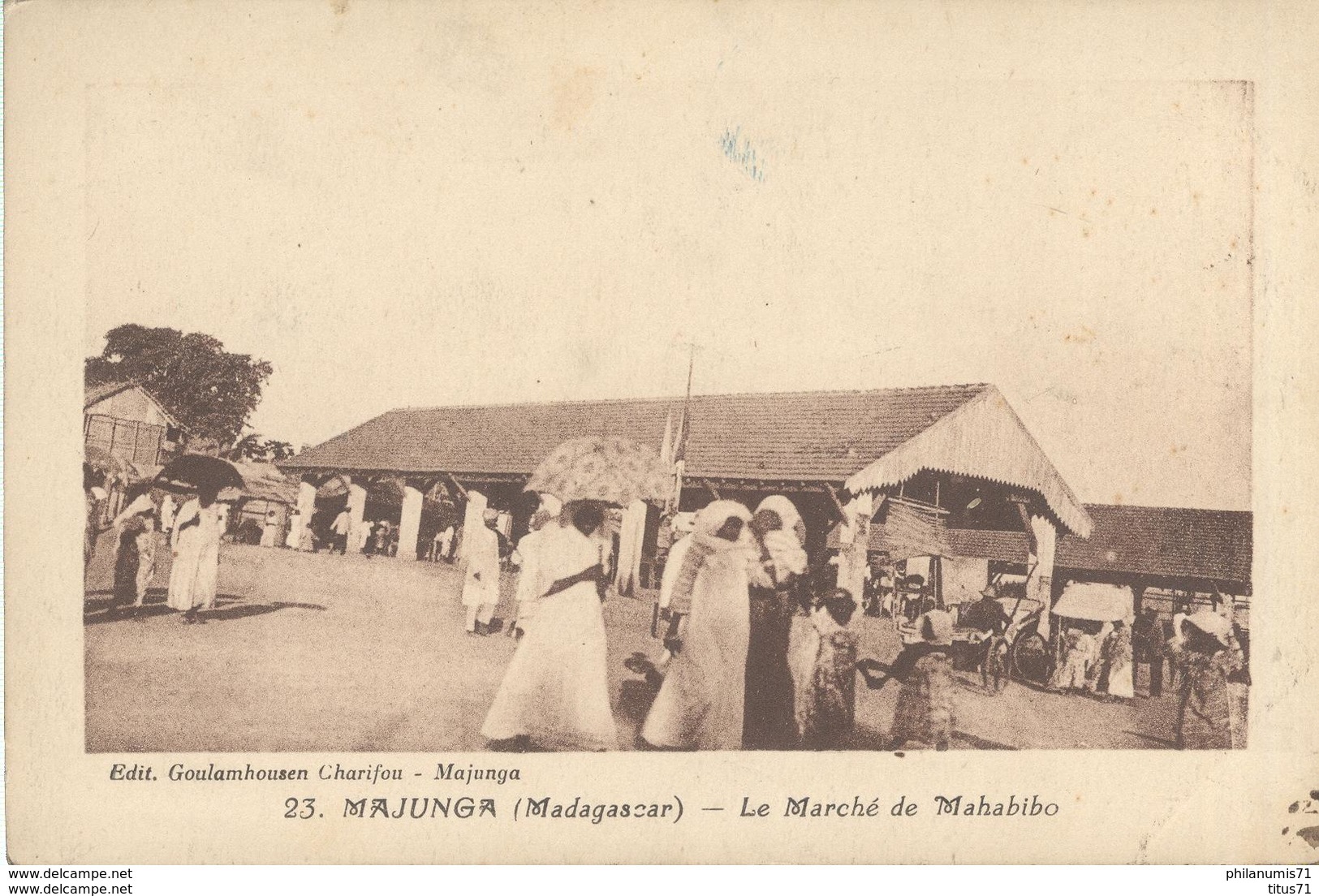 CPA  Madagascar - Majunga - Le Marché De Mahabibo -  Circulée - Madagaskar