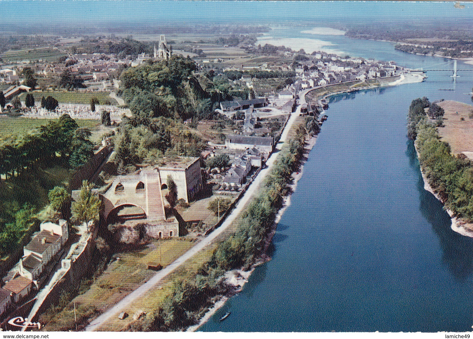 3 CPSM  Montjean-sur-Loire (49. M.-et-L.) – Vue Générale Aérienne - Autres & Non Classés