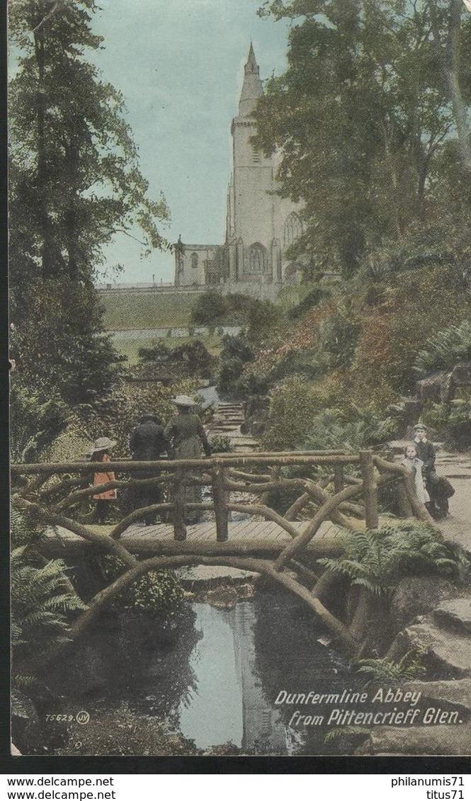 CPA Ecosse - Dunfermline - Abbey From Pittencrieff Glen - Non Circulée - Fife