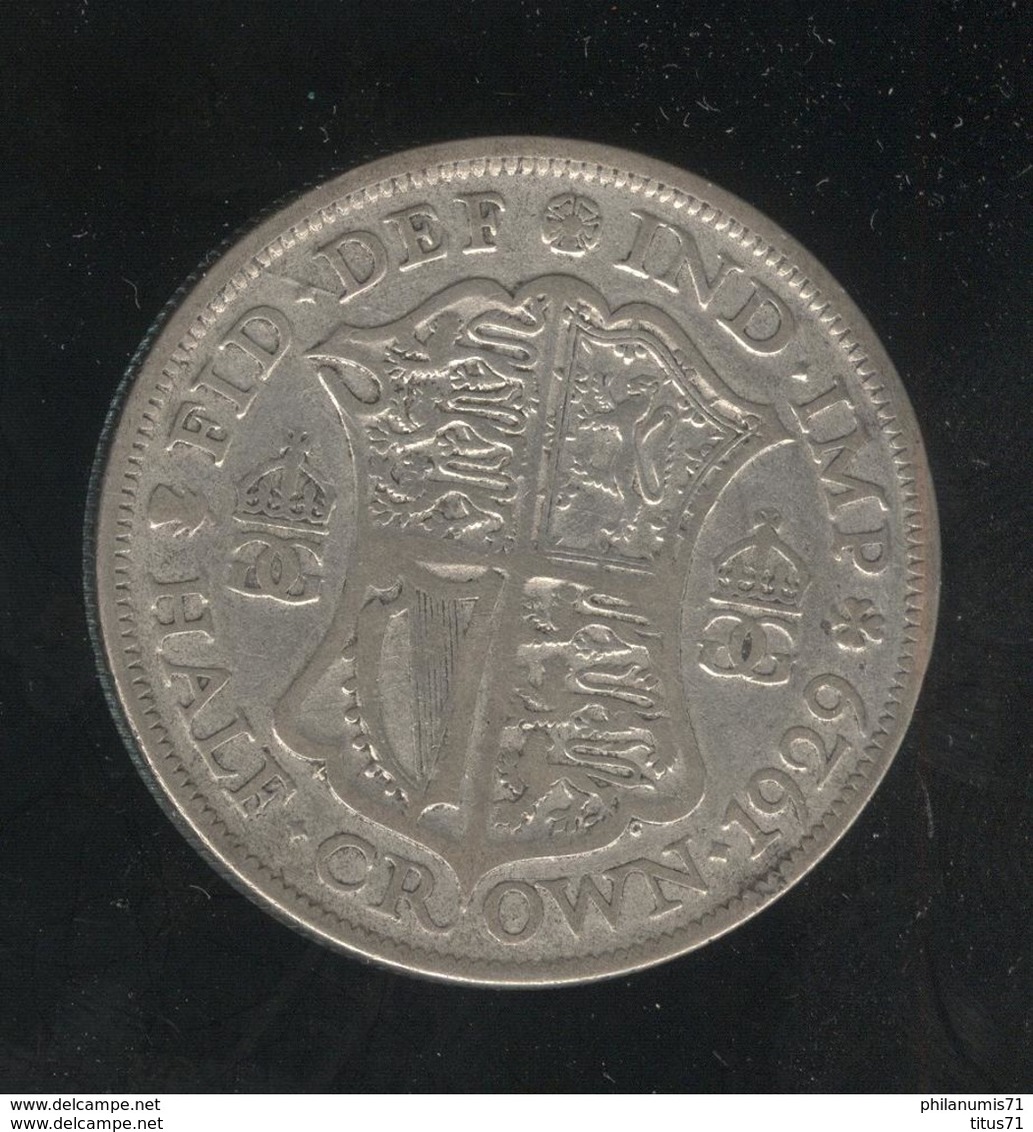 1 Demi Couronne / Half Crown - Grande Bretagne / United Kingdon 1929 TTB - K. 1/2 Crown