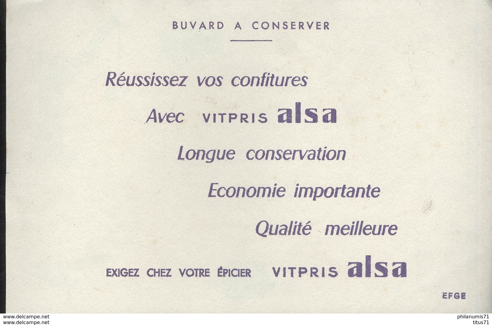 Buvard  Alsa - Entremets Flan Gateaux De Riz - Plus On A D'élements Plus Le Jeu Est Amusant - Très Bon état - Sucreries & Gâteaux