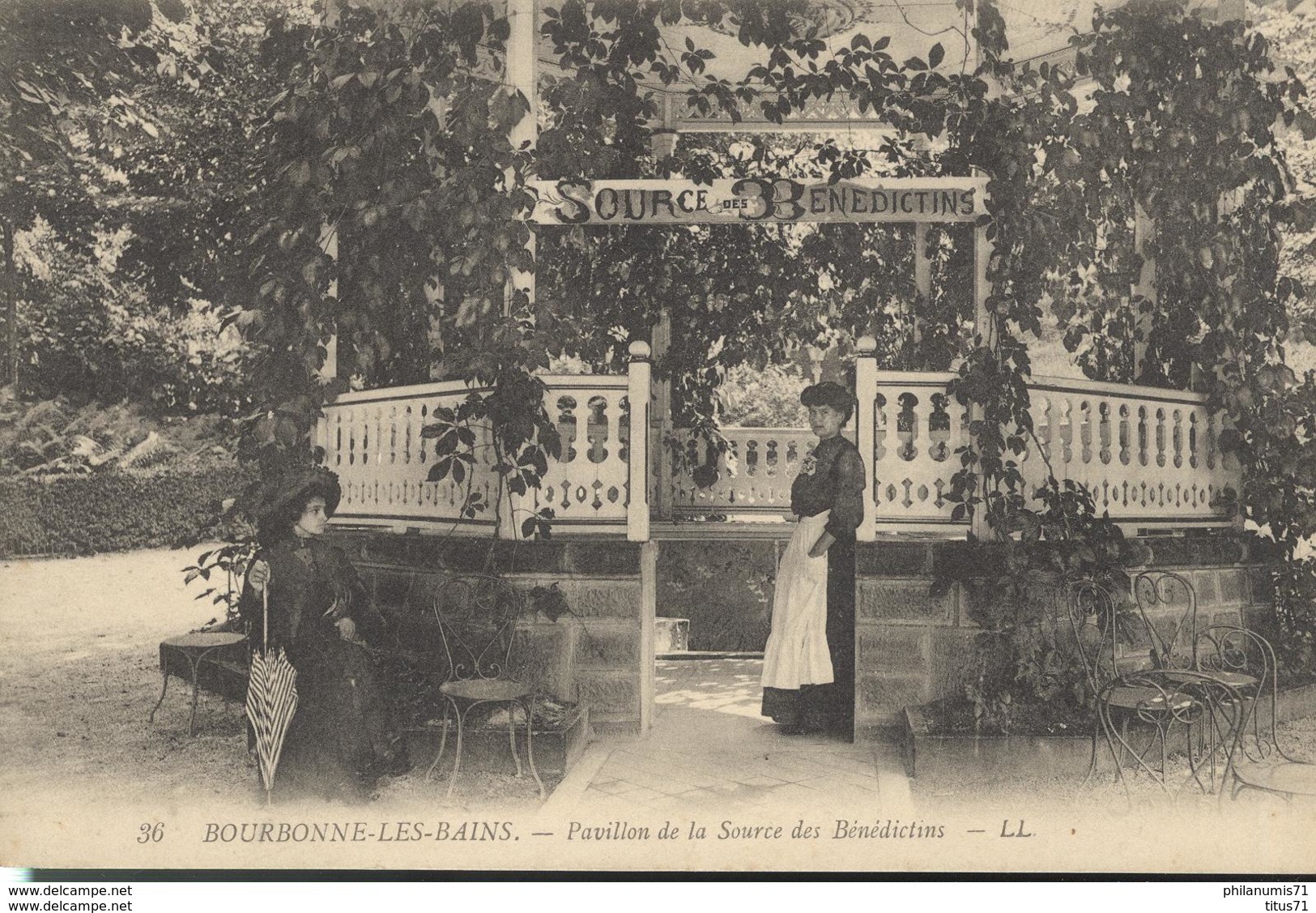 CPA  Bourbonne Les Bains - Pavillon De La Source Des Bénédictins -  Circulée 1913 - Bourbonne Les Bains