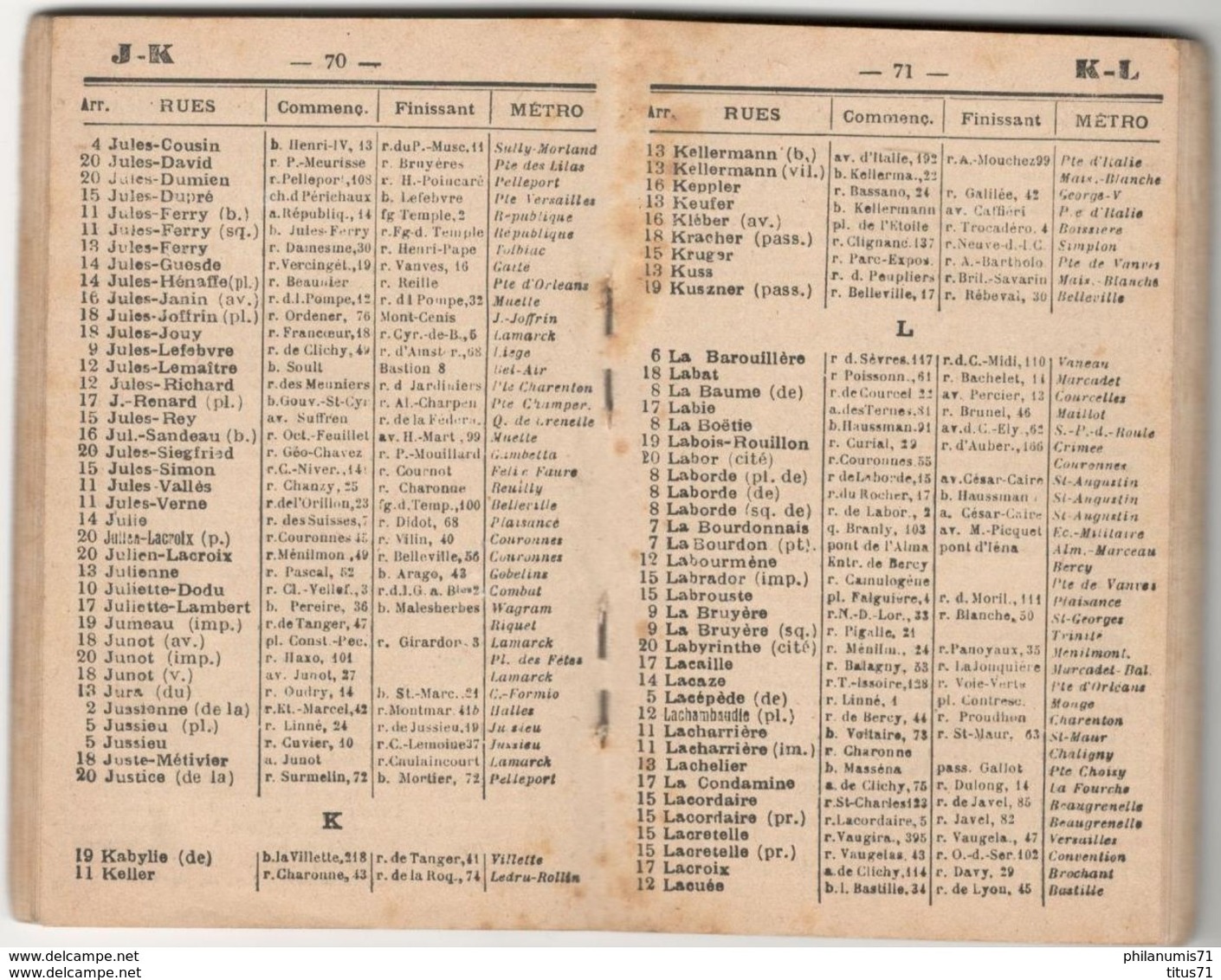 Indicateur Des Rues De Paris Métro Autobus - Nouvelles Rues De Paris Mises à Jour En 1945 - Europe