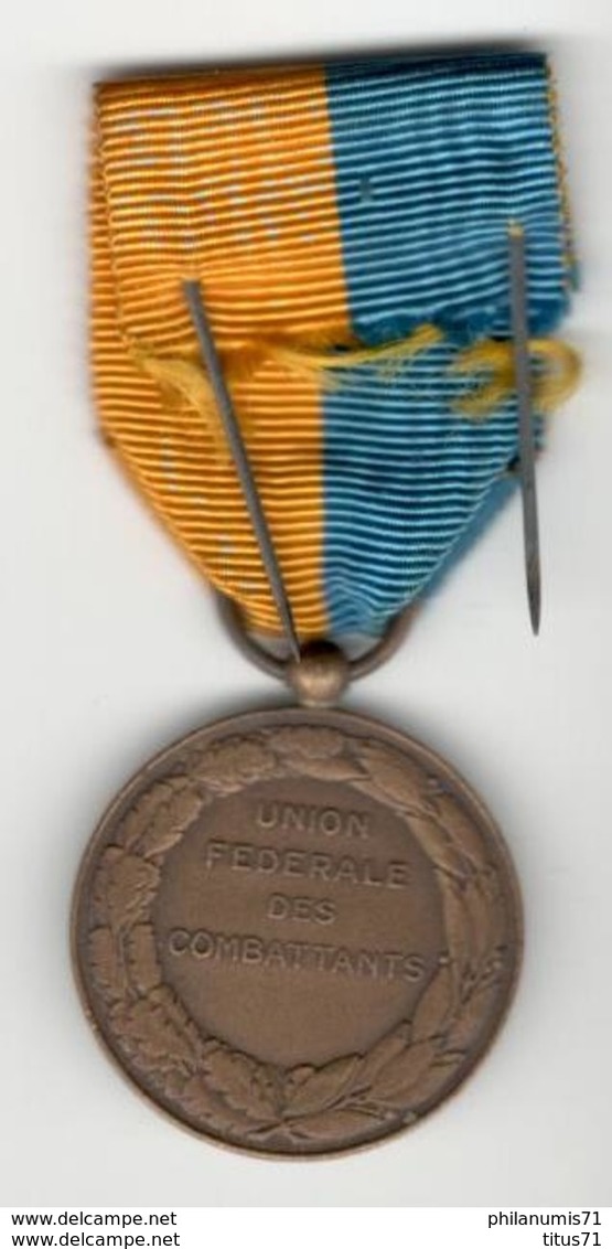 Médaille Union Fédérale Des Combattants - France