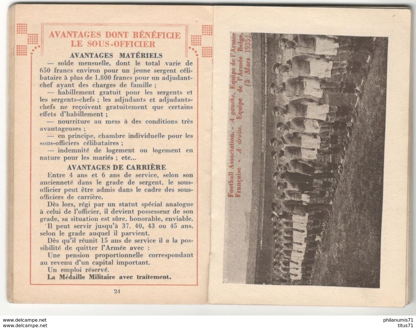 Agenda Du Jeune Français 1936 - Informations Pour S'engager Dans L'armée Française - Autres & Non Classés