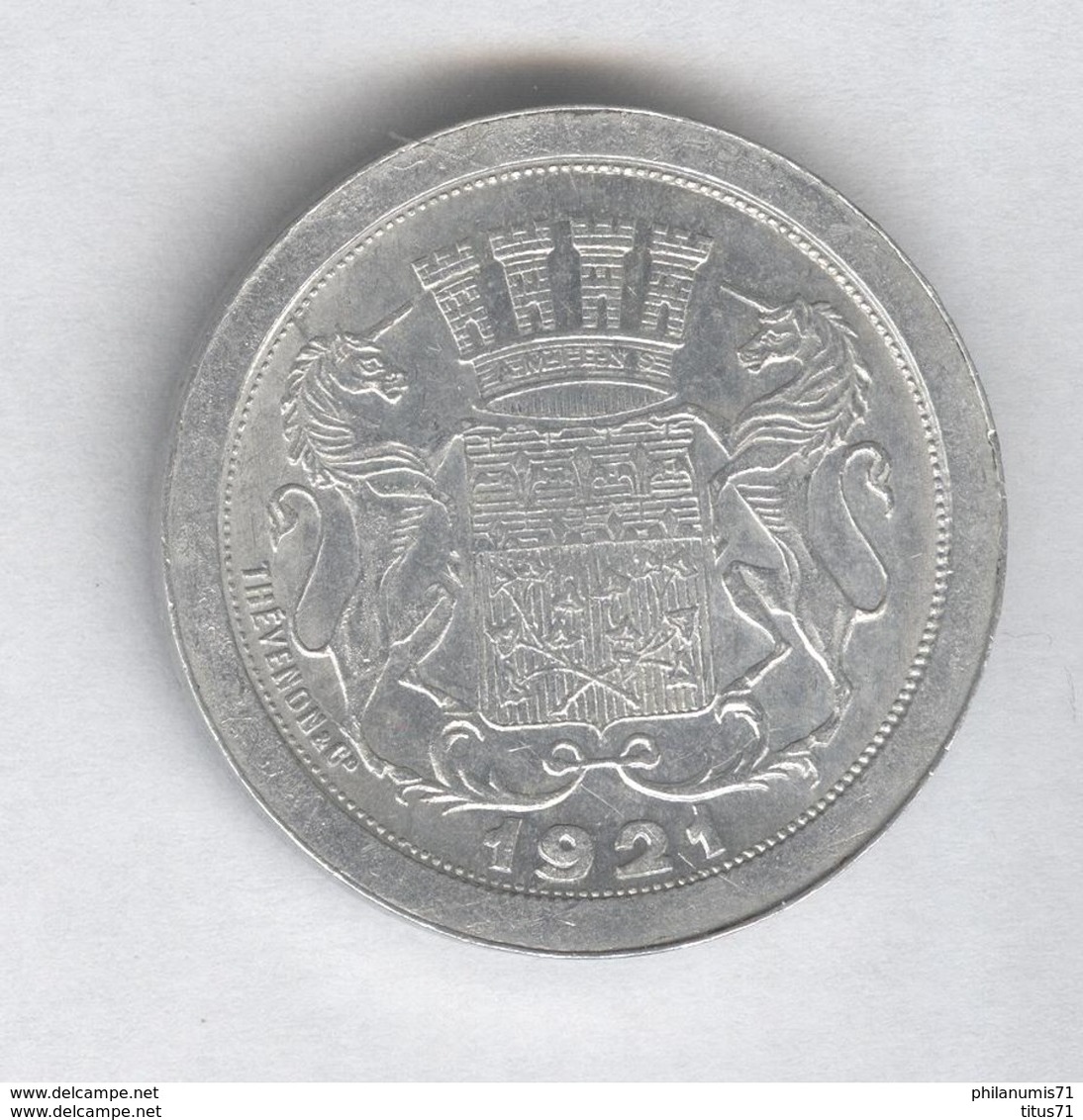 25 Centimes Chambre De Commerce D'Amiens 1921 - Monnaie De Nécessité - SUP - Andere & Zonder Classificatie