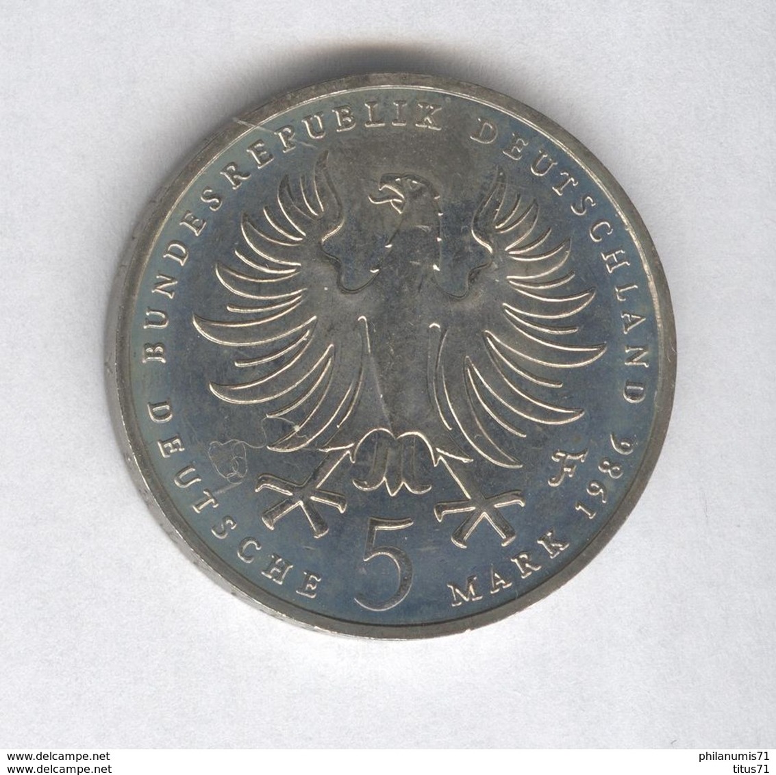 5 Mark Allemagne / Germany 1986 F - TTB+ - Andere - Azië