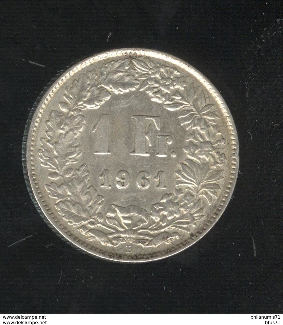 1 Franc Suisse / Switzerland 1961 TTB - Autres & Non Classés