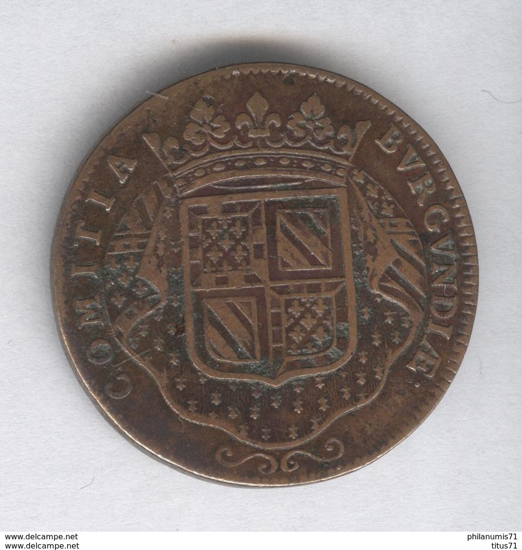 Jeton Des Etats De Bourgogne - Le Dauphin Louis (futur Louis XV) 1713 TTB - Royal / Of Nobility