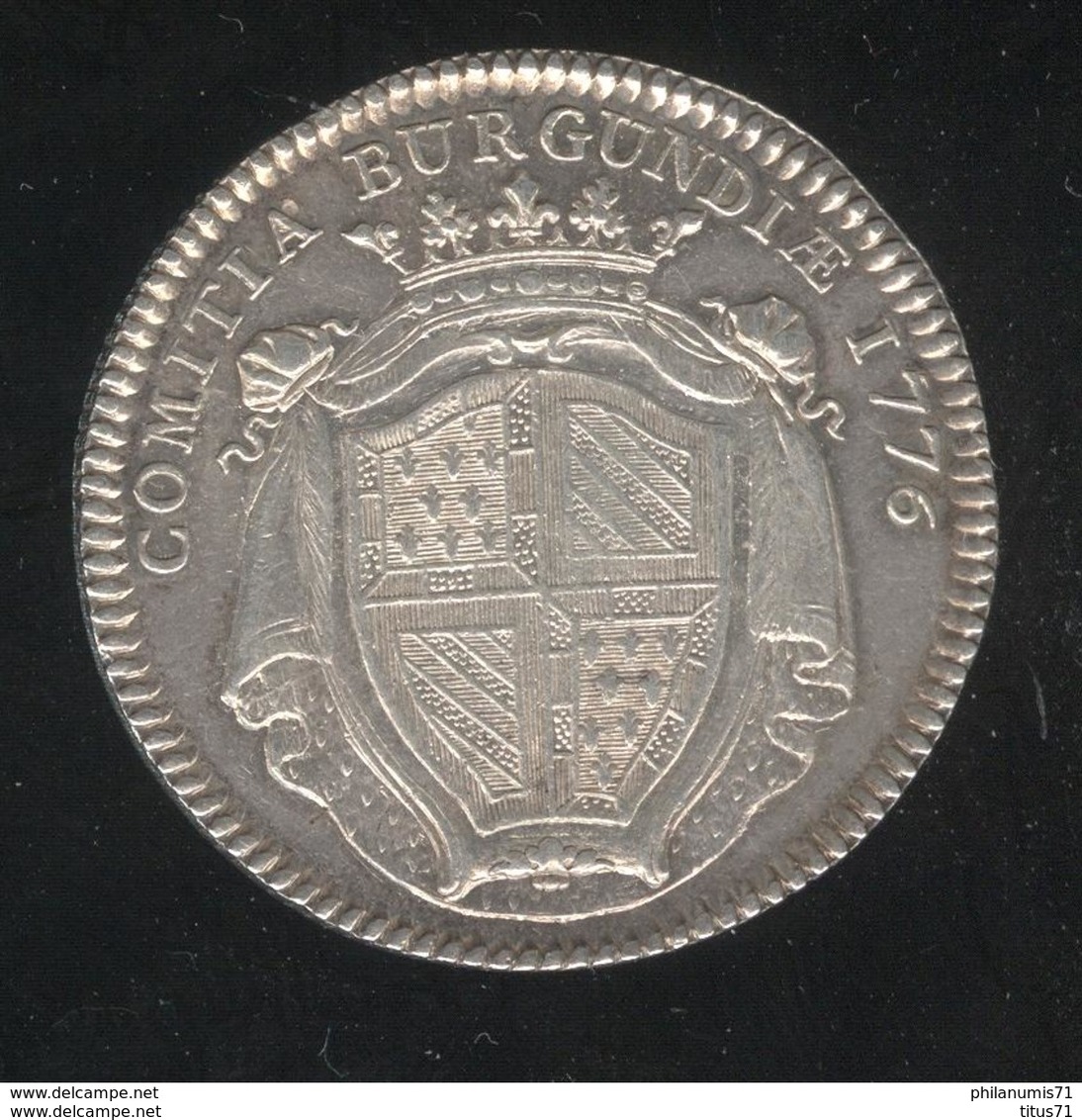 Jeton Des Etats De Bourgogne 1776 TTB+ - Royal / Of Nobility