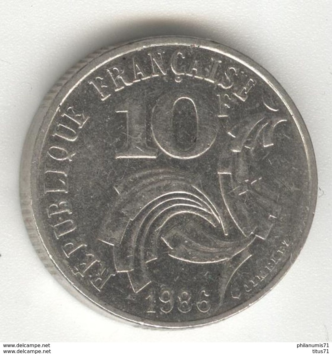 10 Francs 1986 France - Bretagne Touchant Le Listel - TTB++ - Andere & Zonder Classificatie