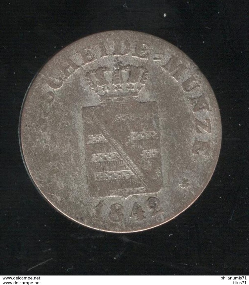 2 Neu Groschen - 20 Pfennige - 1842 G - Allemagne - Saxe - TTB - Monedas Pequeñas & Otras Subdivisiones