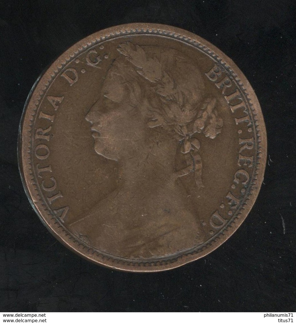 1 Penny Angleterre 1876 Victoria TTB+ - D. 1 Penny