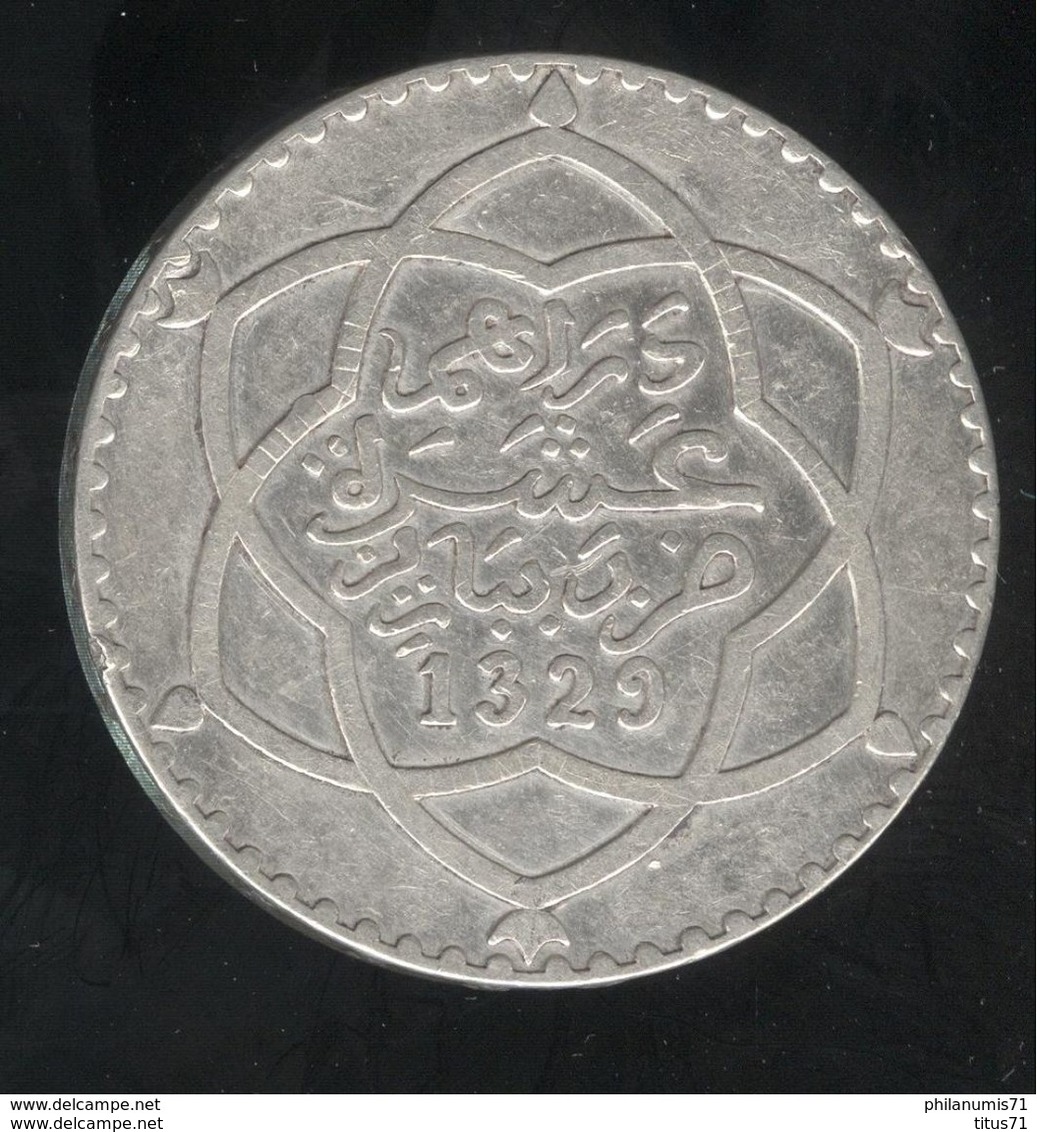 10 Dirhams Maroc 1911 TTB++ - Maroc