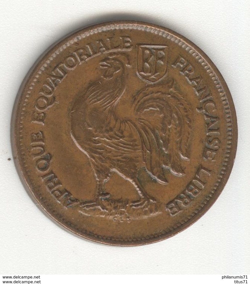 1 Franc AEF Libre 1943 - Colonie Française - SUP - Andere & Zonder Classificatie