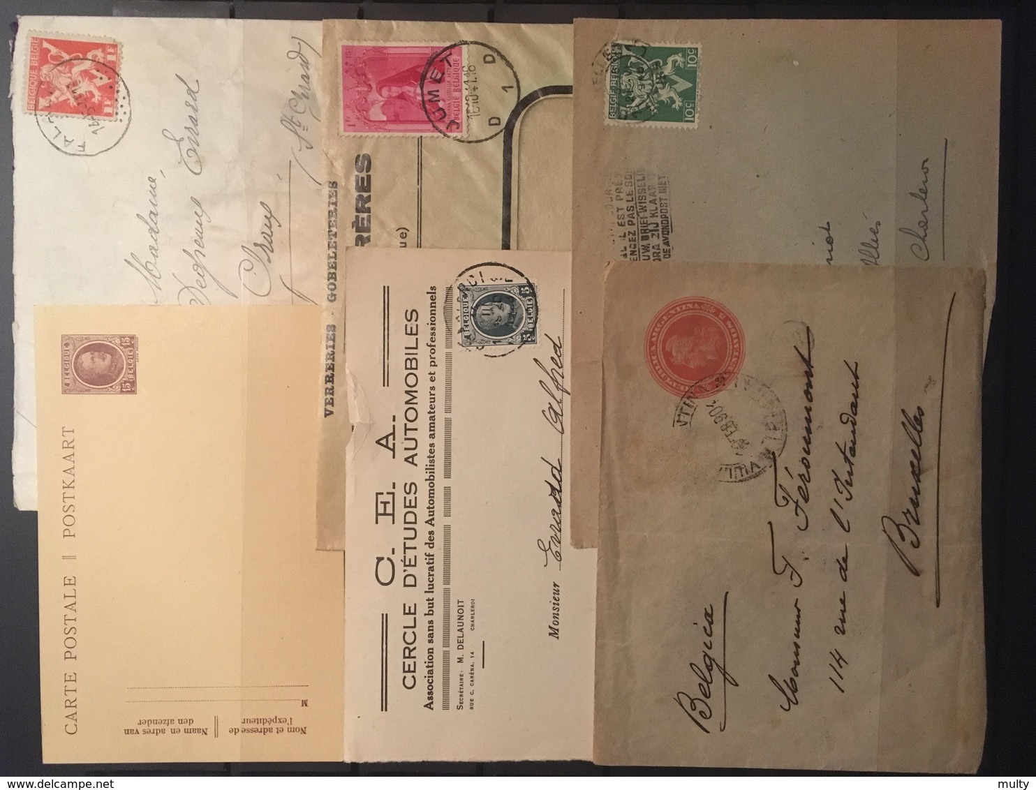 Opruiming / Liquidation Belgische Briefomslagen, Lettres Belge / Militaire Post, Gelegenheidsstempels ..... + 3 Kg. - Vrac (min 1000 Timbres)