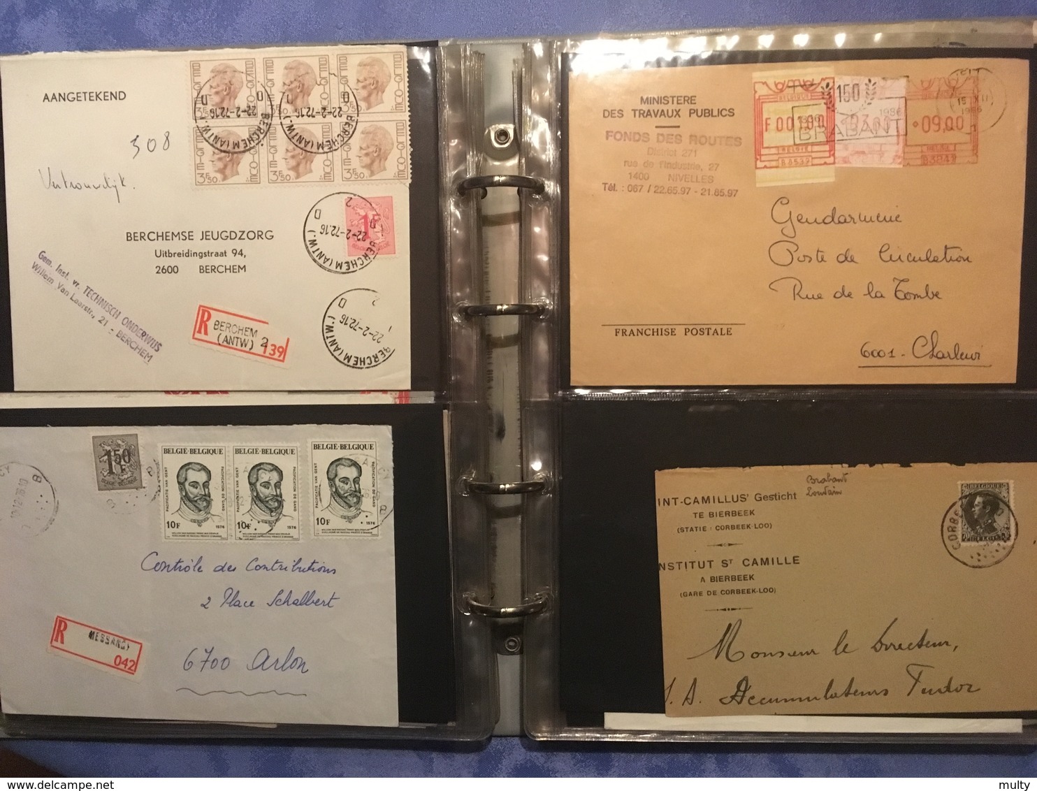 Opruiming / Liquidation Belgische briefomslagen, Lettres Belge / Militaire post, gelegenheidsstempels ..... + 3 kg.