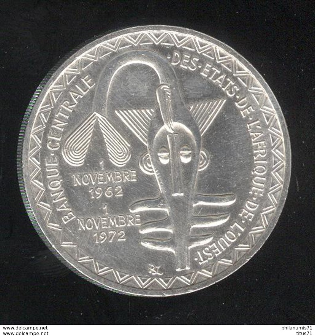 500 Francs CFA 1972 - Banque Centrale Des Etats D'Afrique De L'Ouest - 10e Anniversaire De L'Union Monétaire - Non Classés