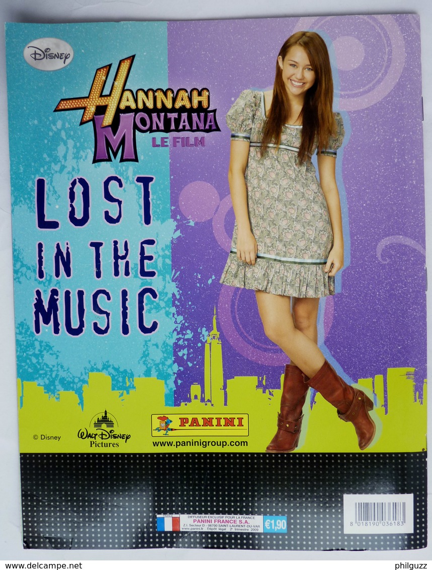 ALBUM D'IMAGES PANINI HANNAH MONTANA LE FILM TRUE STAR 2009 - Autres & Non Classés