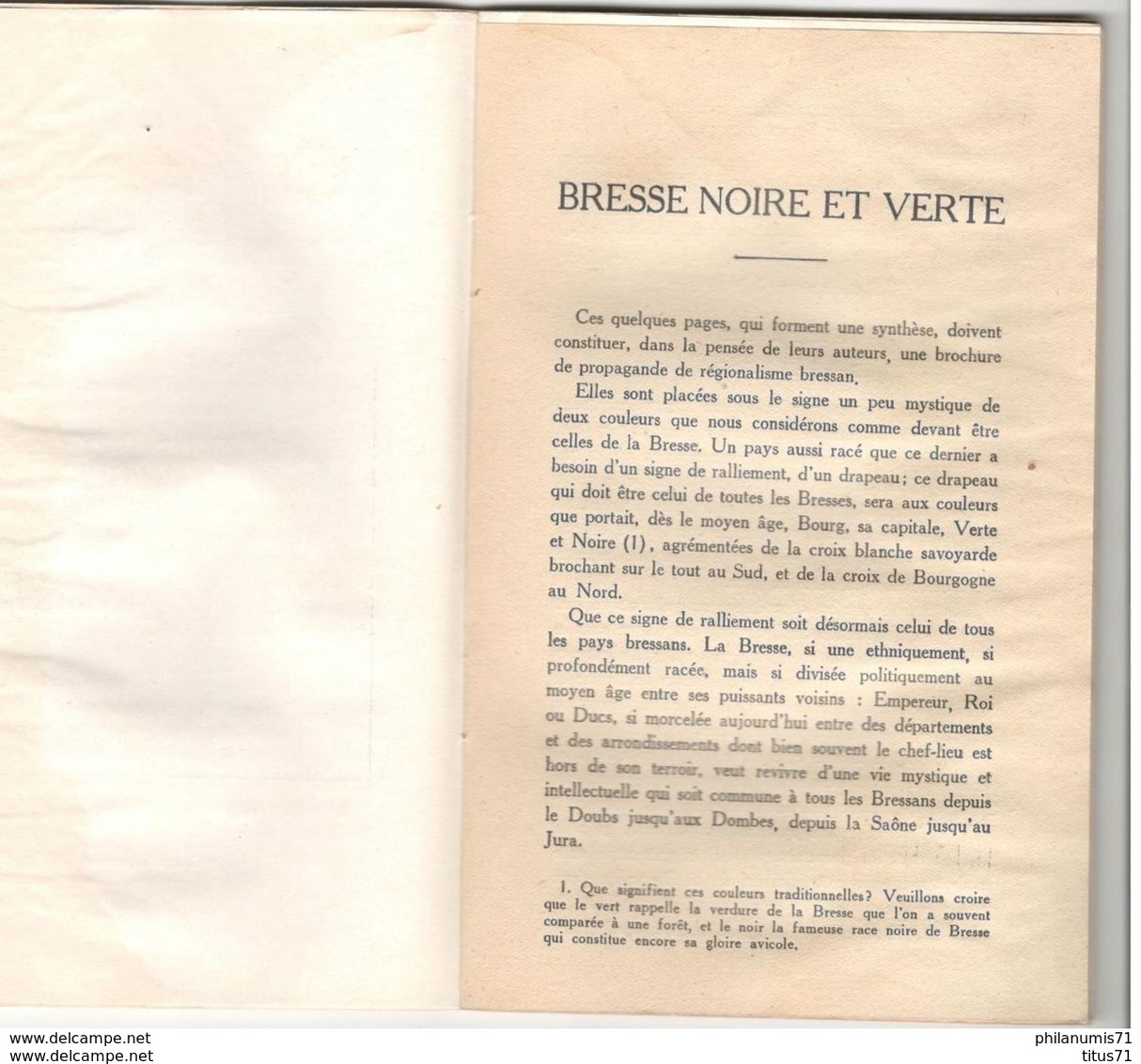 Bresse Noire Et Verte - Association Pour Le Maintien Et La Renaissance Des Fêtes Populaires 1936 - Bourgogne