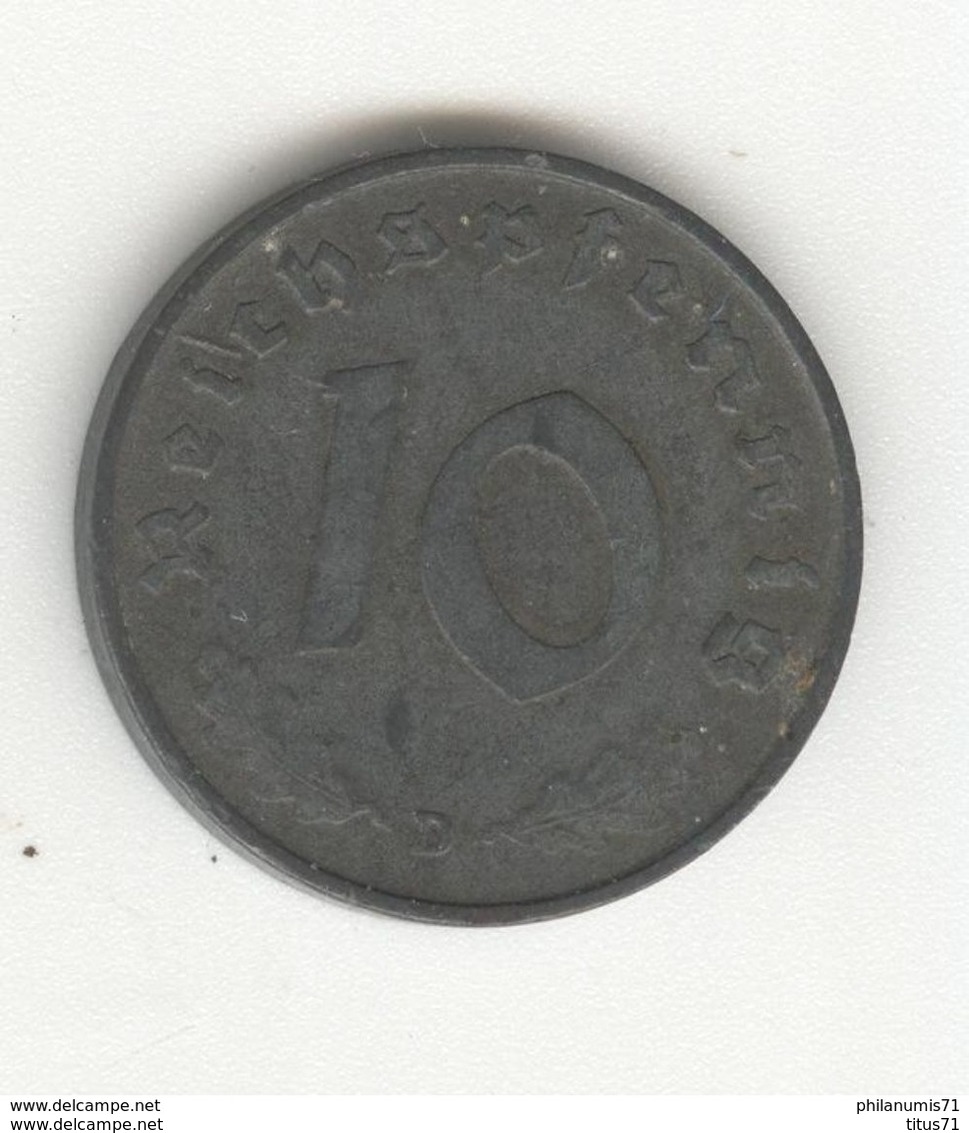 10 Pfennig Allemagne / Germany 1944 D - 10 Reichspfennig
