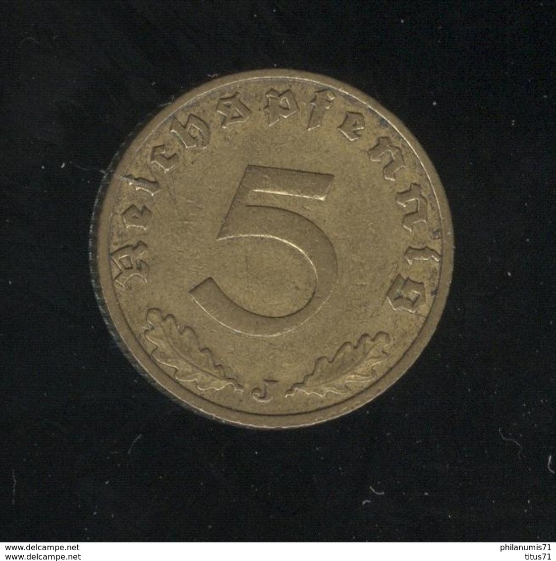 5 Pfennig Allemagne / Germany 1938 J - SUP - 5 Reichspfennig