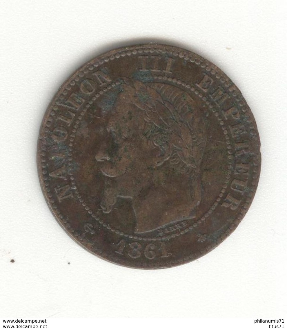 2 Centimes France 1861 A - TTB+ - Other & Unclassified