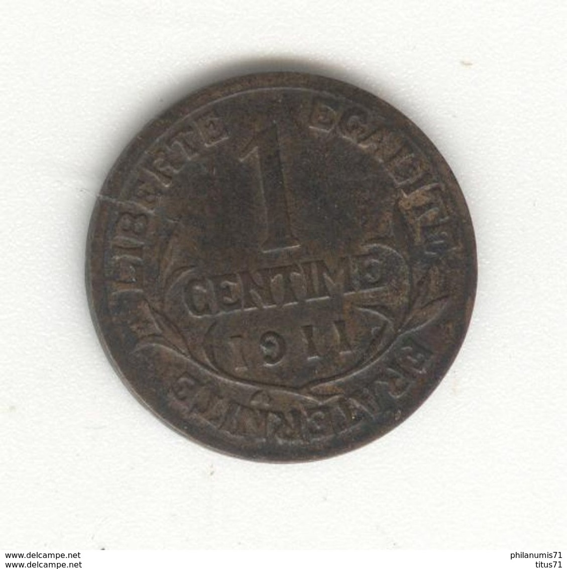 1 Centime France 1911 - TTB+ - Other & Unclassified