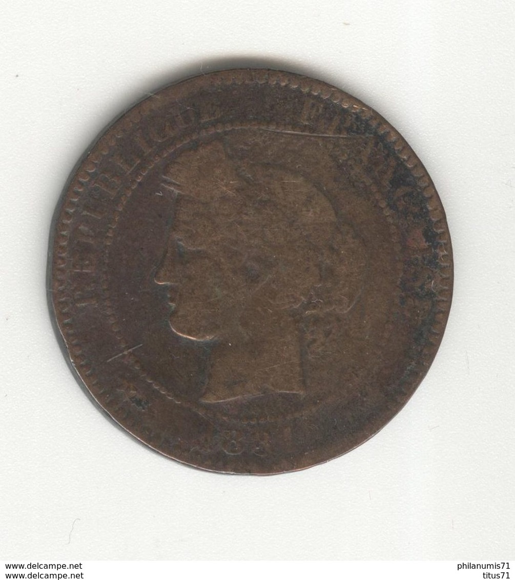 10 Centimes France 1881 A  - TTB - Other & Unclassified