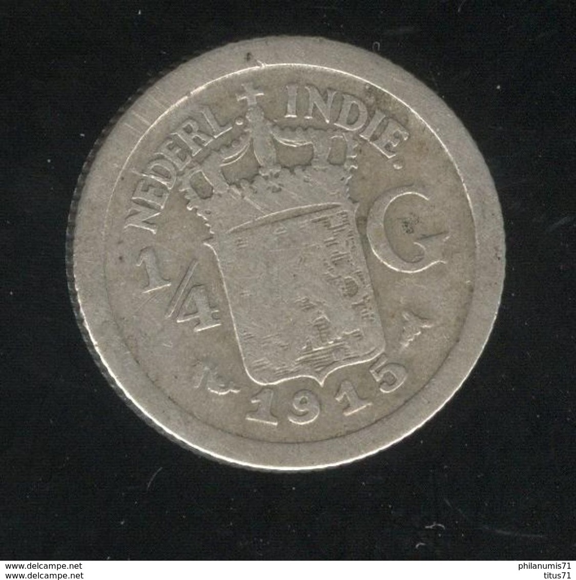 1/4 Gulden Indes Néerlandaises / Nederland Indies - 1915 - TB - Inde