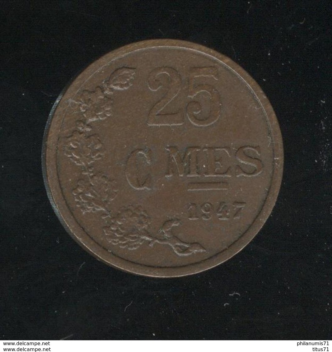 25 Centimes Luxembourg / Luxemburg 1947 SUP ( 2 ) - Luxembourg