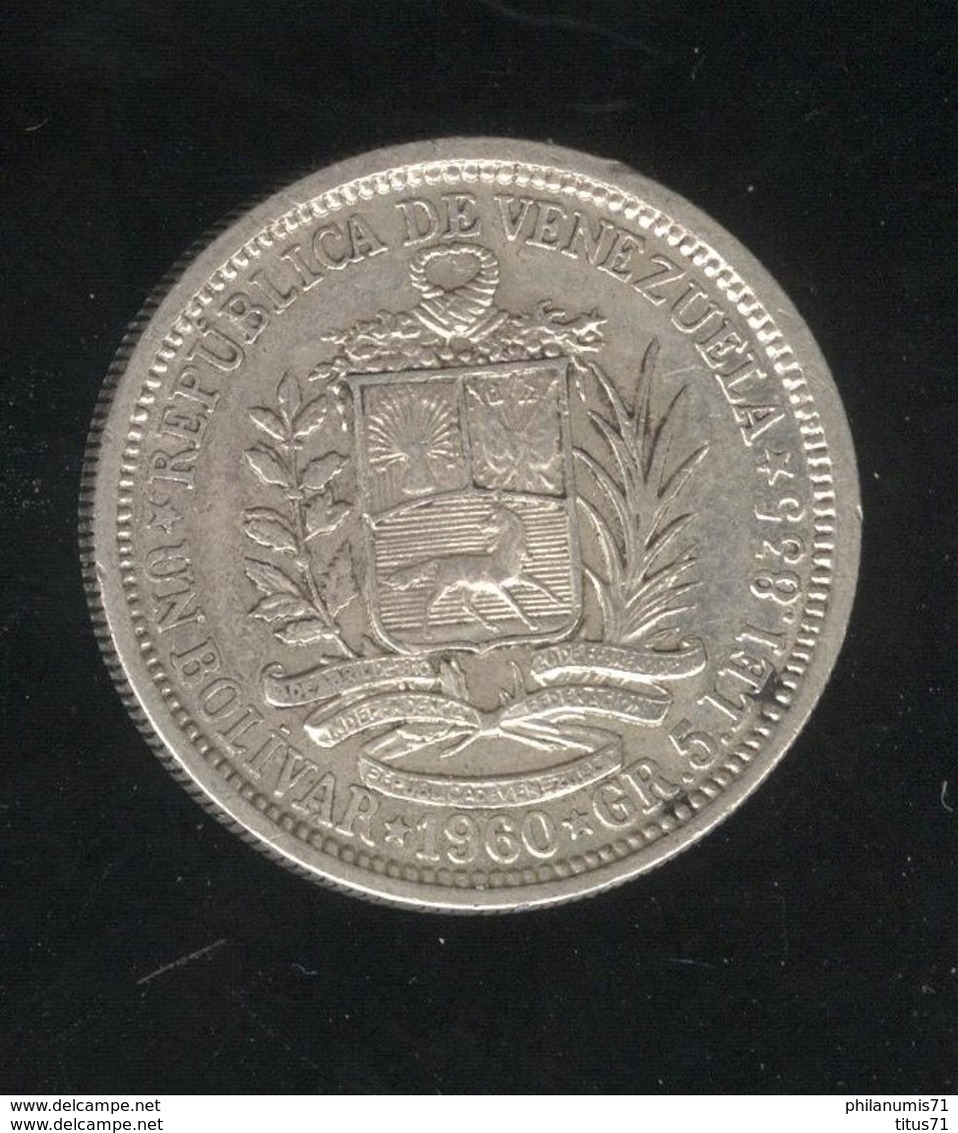 1 Bolivar Venezuela 1960 - TTB+ ( 3 ) - Venezuela