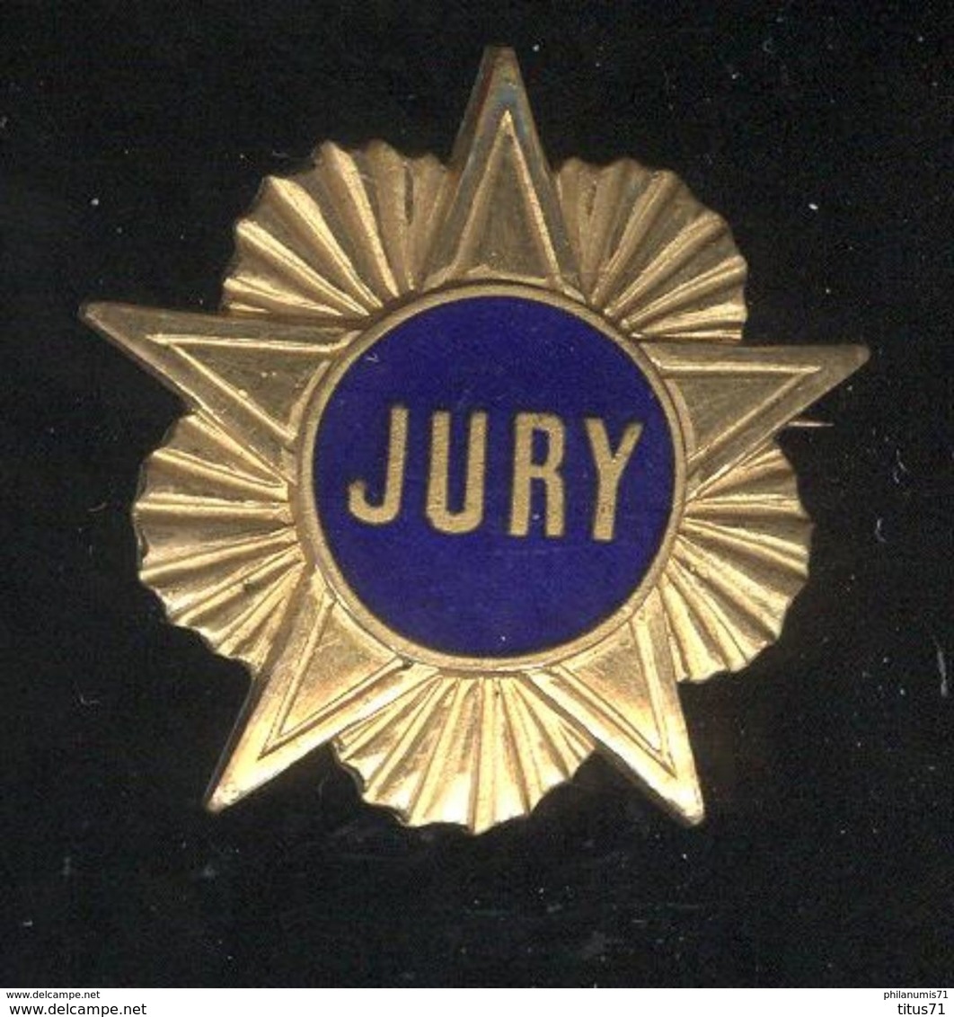 Broche Métal Ancien Jury - Dos Lisse - Autres & Non Classés