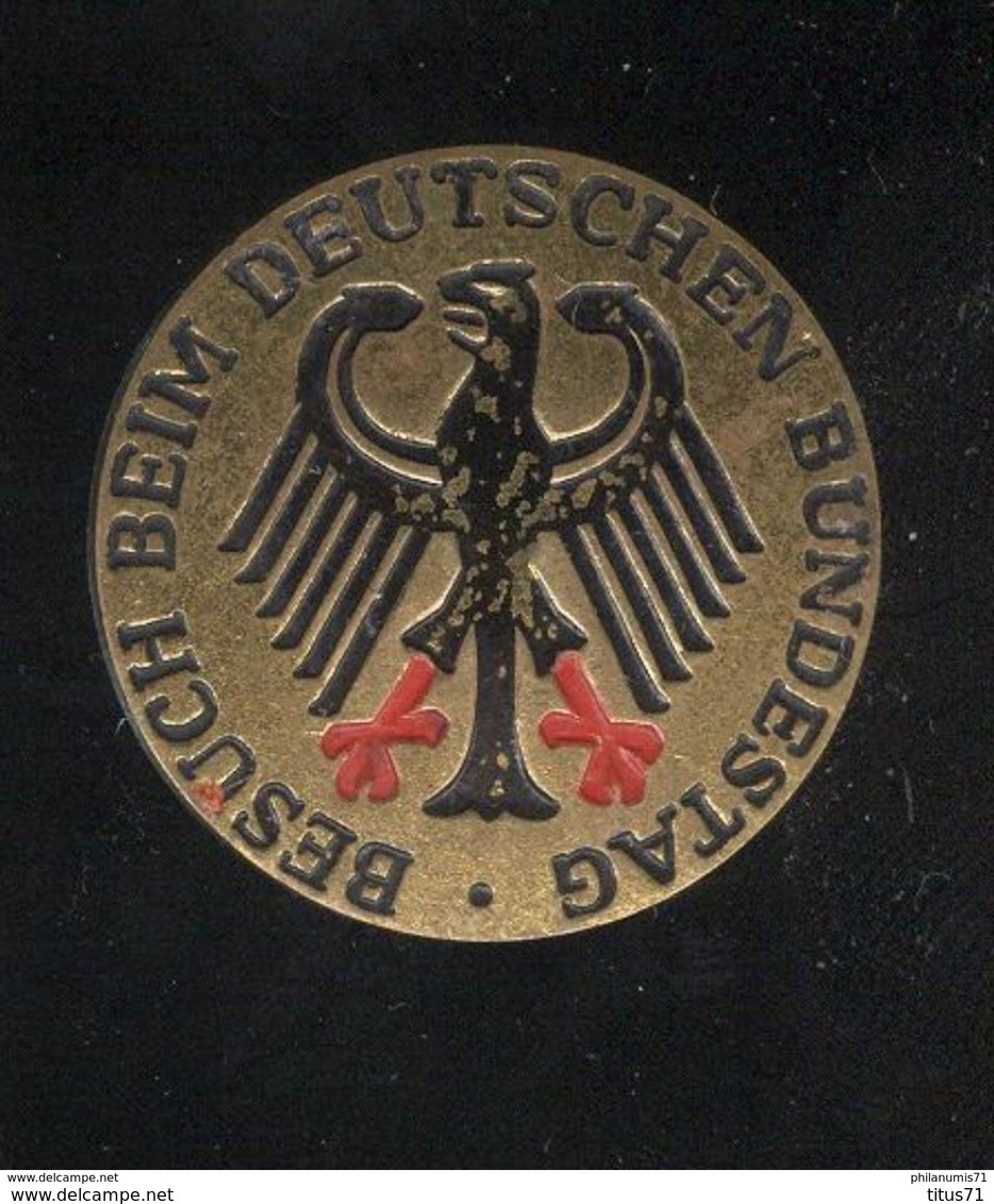 Jeton Allemand - Badge Visiteur Au Parlement Allemand De Berlin - Autres & Non Classés